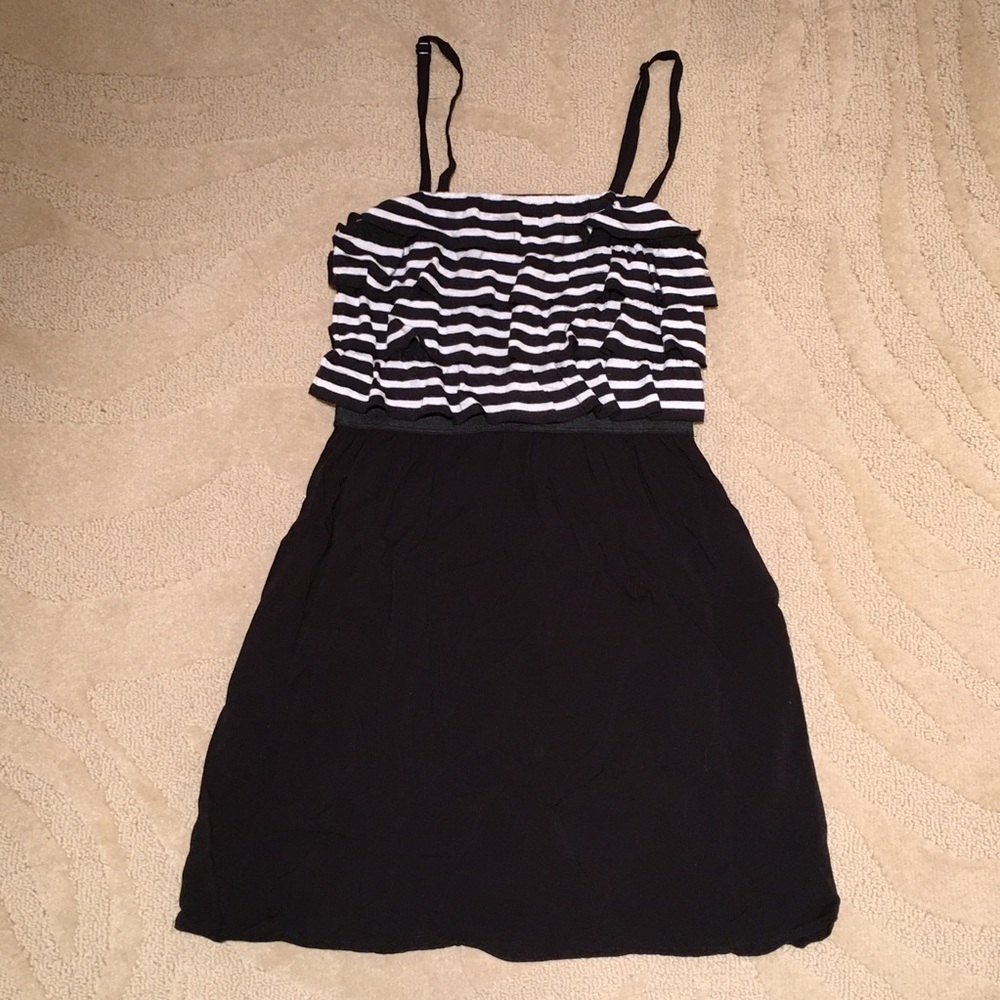 Black & White Ruffle Dress